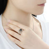 Wholesale Women's Copper Geometric Spider Web Ring With Zircon