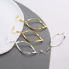 Wholesale Women's Copper Geometric Spiral Hollow Leaf Electroplated Earrings
