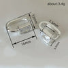 Wholesale Women's Copper Geometric Square Zirconia Earrings