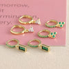 Wholesale Women's Copper Geometric Style Earrings With Electroplating Treatment