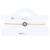 Wholesale Women's Copper Geometric Style Electroplated Devil's Eye Charm Bracelet