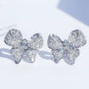 Wholesale Women's Copper Geometric Style Microencrusted Zircon Earrings Set With Diamonds