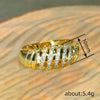 Wholesale Women's Copper Geometric Style Zirconia Ring
