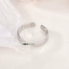 Wholesale Women's Copper Geometric Twisted Open Ring With Electroplating Design