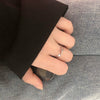 Wholesale Women's Copper Geometric Twisted Open Ring With Electroplating Design