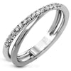 Wholesale Women's Copper Geometric Twocolor Ring Jewelry With Microinlay