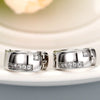 Wholesale Women's Copper Geometric U Shaped Zircon Earrings
