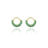 Wholesale Women's Copper Geometric Ushaped Zirconia Earrings