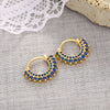 Wholesale Women's Copper Geometric Ushaped Zirconia Earrings
