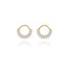 Wholesale Women's Copper Geometric Ushaped Zirconia Earrings