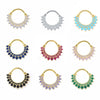 Wholesale Women's Copper Geometric Ushaped Zirconia Earrings