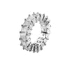 Wholesale Women's Copper Geometric Zircon Engagement Ring