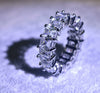 Wholesale Women's Copper Geometric Zircon Engagement Ring