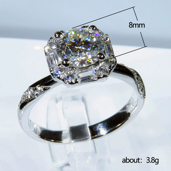 Wholesale Women's Copper Geometric Zircon Inlaid Ring And Bracelet