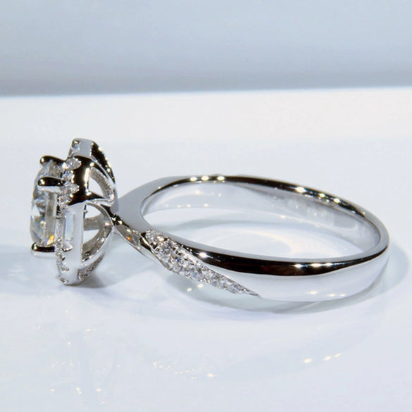Wholesale Women's Copper Geometric Zircon Inlaid Ring And Bracelet