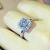 Wholesale Women's Copper Geometric Zircon Inlaid Ring And Bracelet
