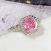 Wholesale Women's Copper Geometric Zircon Microinlaid Square Ring And Bracelet