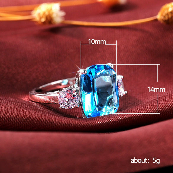 Wholesale Women's Copper Geometric Zircon Ring
