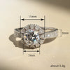 Wholesale Women's Copper Geometric Zircon Sunflower Snow Flower Fashion Finger Ring