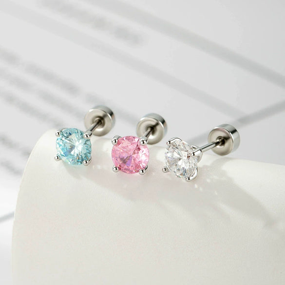 Wholesale Women's Copper Geometric Zirconia Cartilage Piercing Jewelry
