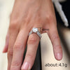 Wholesale Women's Copper Geometric Zirconia Inlaid Ring Highend Design Jewelry