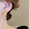 Wholesale Women's Copper Gold Plated Goldfish Zodiac Animal Earrings