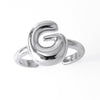 Wholesale Women's Copper Gold Plated Minimalist Letter Opening Ring