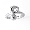 Wholesale Women's Copper Gold Plated Minimalist Letter Opening Ring