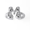 Wholesale Women's Copper Gold Plated Minimalist Letter Opening Ring