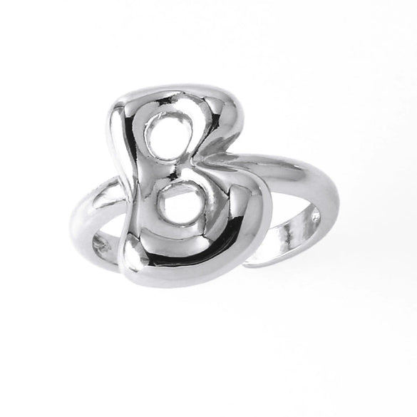 Wholesale Women's Copper Gold Plated Minimalist Letter Opening Ring