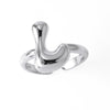 Wholesale Women's Copper Gold Plated Minimalist Letter Opening Ring