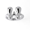 Wholesale Women's Copper Gold Plated Minimalist Letter Opening Ring