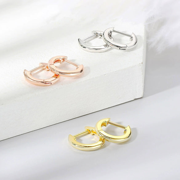 Wholesale Women's Copper Goldplated Geometric Alloy Inlaid Artificial And Semiprecious Stones Earrings
