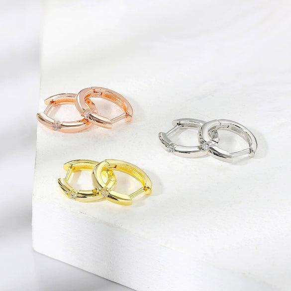 Wholesale Women's Copper Goldplated Geometric Alloy Inlaid Artificial And Semiprecious Stones Earrings