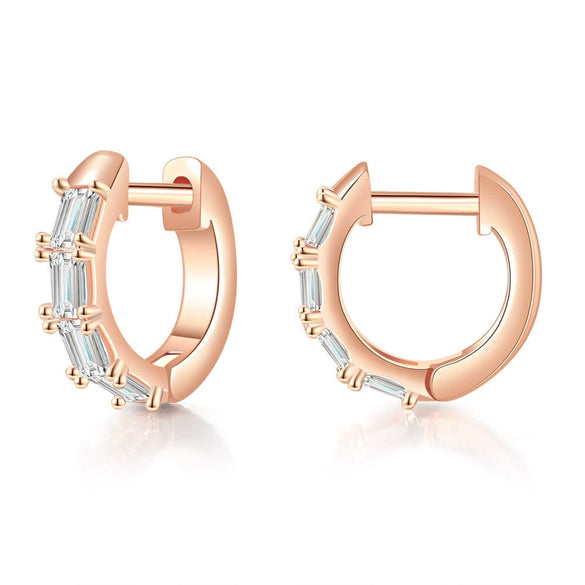 Wholesale Women's Copper Goldplated Geometric Alloy Inlaid Artificial And Semiprecious Stones Earrings