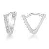 Wholesale Women's Copper Goldplated Geometric Alloy Inlaid Artificial And Semiprecious Stones Earrings