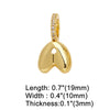 Wholesale Women's Copper Goldplated Geometric Letter Pendant Bracelet With Electroplating