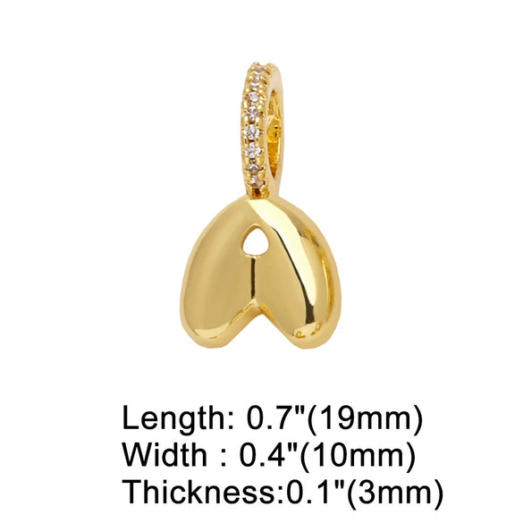 Wholesale Women's Copper Goldplated Geometric Letter Pendant Bracelet With Electroplating