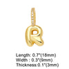 Wholesale Women's Copper Goldplated Geometric Letter Pendant Bracelet With Electroplating