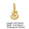 Wholesale Women's Copper Goldplated Geometric Letter Pendant Bracelet With Electroplating