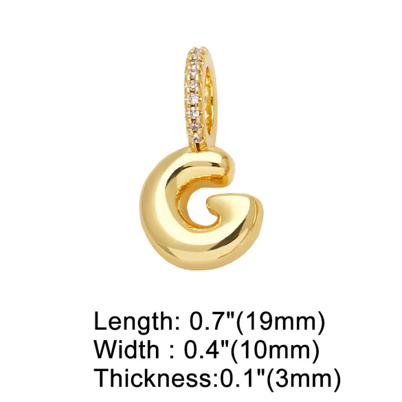 Wholesale Women's Copper Goldplated Geometric Letter Pendant Bracelet With Electroplating