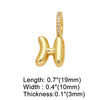 Wholesale Women's Copper Goldplated Geometric Letter Pendant Bracelet With Electroplating