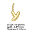 Wholesale Women's Copper Goldplated Geometric Letter Pendant Bracelet With Electroplating