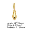 Wholesale Women's Copper Goldplated Geometric Letter Pendant Bracelet With Electroplating