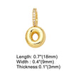 Wholesale Women's Copper Goldplated Geometric Letter Pendant Bracelet With Electroplating