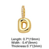 Wholesale Women's Copper Goldplated Geometric Letter Pendant Bracelet With Electroplating