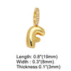Wholesale Women's Copper Goldplated Geometric Letter Pendant Bracelet With Electroplating