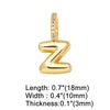 Wholesale Women's Copper Goldplated Geometric Letter Pendant Bracelet With Electroplating