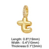Wholesale Women's Copper Goldplated Geometric Letter Pendant Bracelet With Electroplating