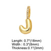 Wholesale Women's Copper Goldplated Geometric Letter Pendant Bracelet With Electroplating